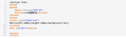 CSS的三种使用方法