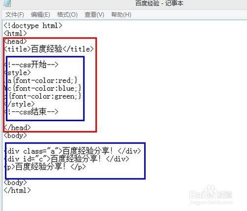 如何创建css：设置样式表