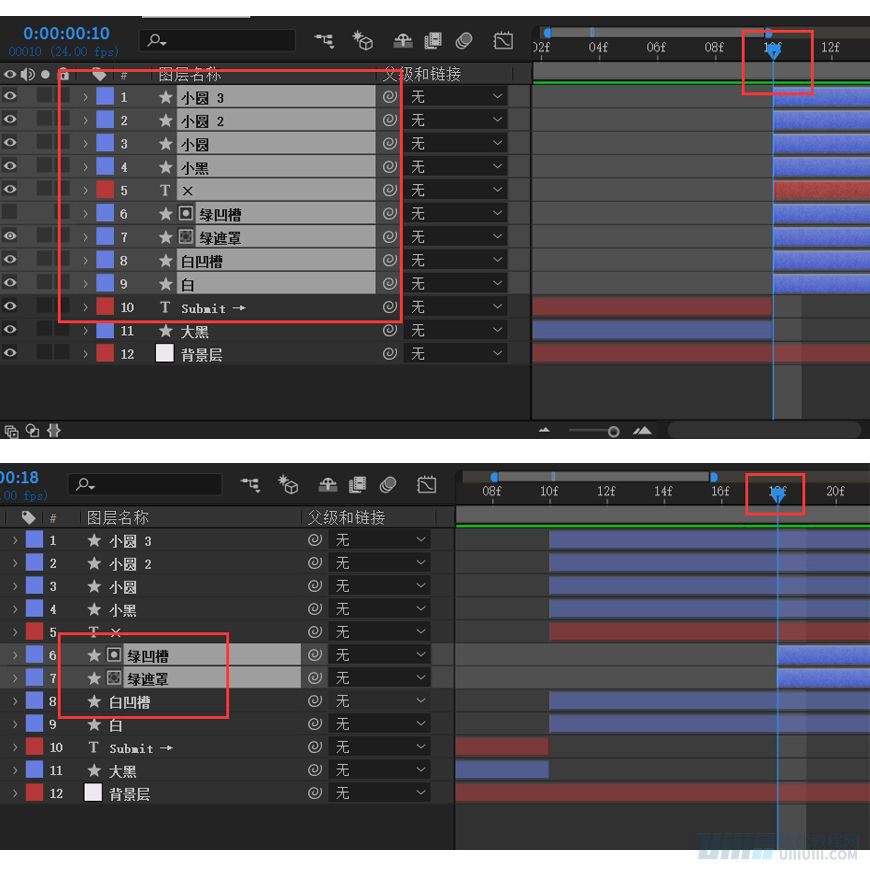 AE教程!手把手教你做UI按钮动效