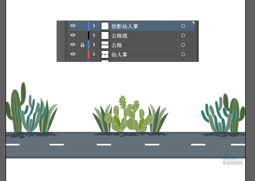 AI+AE教程！手把手教你制作行驶在沙漠里的小汽车动效