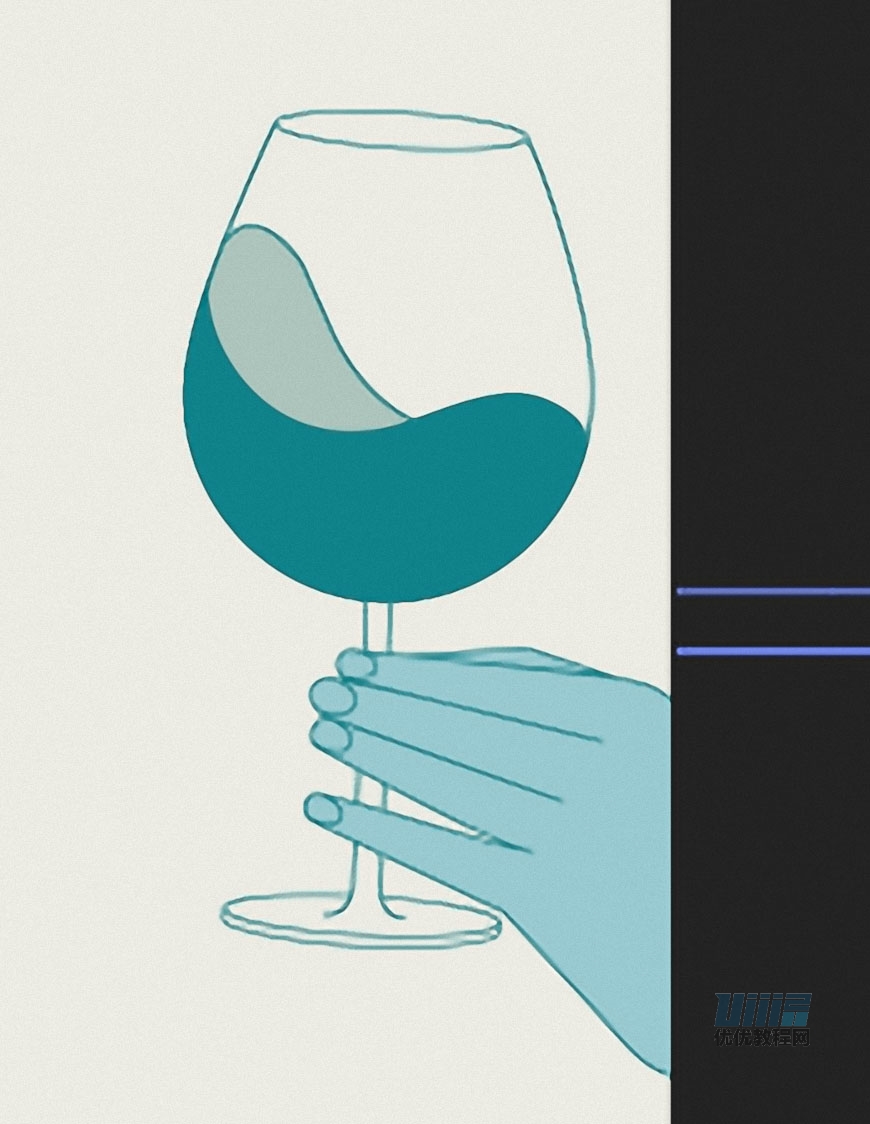 AI+AE教程！教你制作Airbnb宣传片里的干杯动效