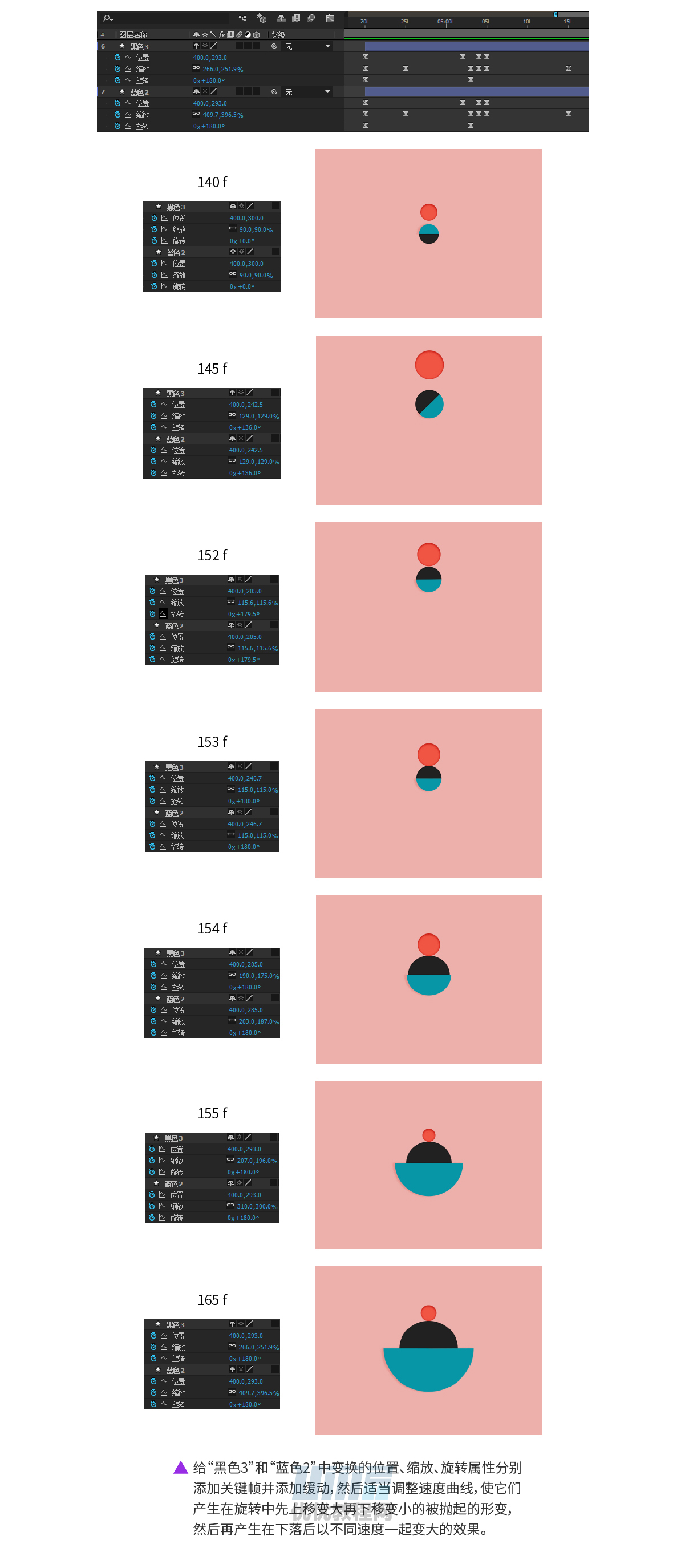 AE教程!教你制作超魔性的图形变换MG动画