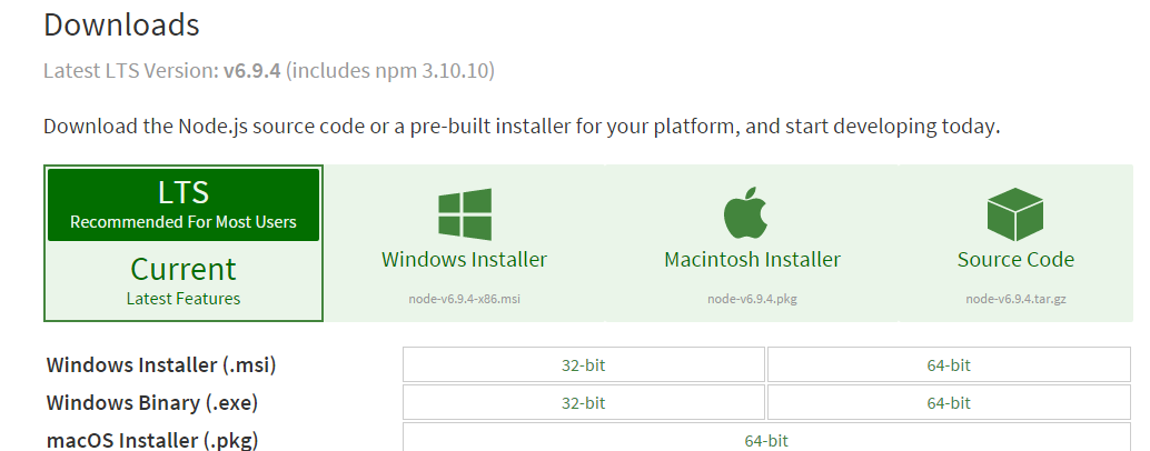 windows下搭建vue开发环境